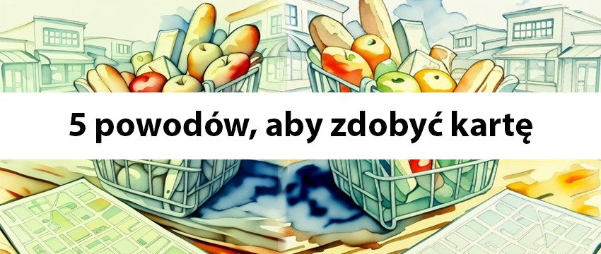 Корзина покупок, из которой выглядывают продукты