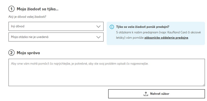 Formulár pre sťažnosti