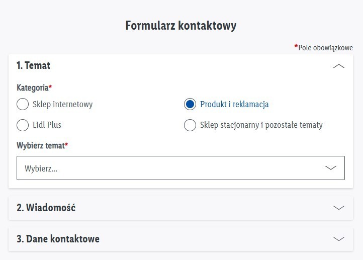Formularz skarg