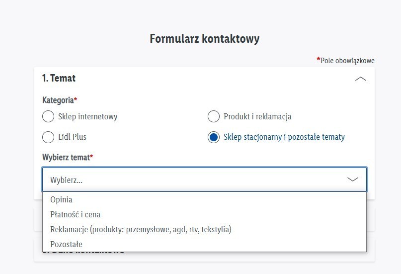Formularz opinii
