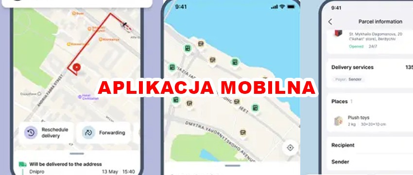 zrzuty ekranu aplikacji mobilnej